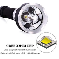 Lampe de plongée sous-marine en métal, haute puissance, imperméable, Rechargeable, ensemble de lampes de poche pour plongée sous-marine