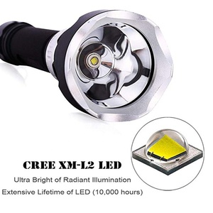 Đèn Kim Loại Lặn Linterna Công Suất Cao Đèn Dưới Nước Chống Nước Đèn Pin <span class=keywords><strong>Led</strong></span> Sạc Được Bộ Đèn Pin Lặn Có Bình Dưỡng Khí - Product Image 2