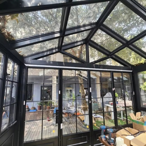 Tùy chỉnh thép sunroom cán nóng khung không thấm nước nhiệt phá vỡ đôi tráng men cách nhiệt mái thiết kế cho biệt thự và văn phòng - Product Image 2