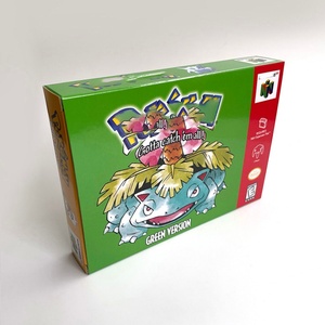 Green Version Blue Red Silver Yellow Crystal Gold Version with Tray Box <b>Game</b> Cartridge for N64 - Product Image 2