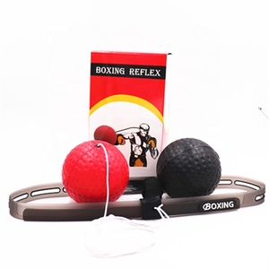 KWO Home Gym Oem Soulagement du stress Flexible Head-Mounted Bounce Children Small Rubber Pu Set Head Band Reflex Boxing Speed Punching-Ball - Product Image 1