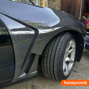 カスタマイズされた3Kツイルハニカムセダンクーペサイドカーボンファイバーフェンダー（インフィニティG37 2ドア4ドア2010年式アップグレード用） - Product Image 4