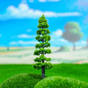 Vente <span class=keywords><strong>en</strong></span> gros de 9 cm <span class=keywords><strong>en</strong></span> plastique PVC créatif plante arbre ornement bricolage Micro paysage pour salon maison de poupée décor - Product Image 1
