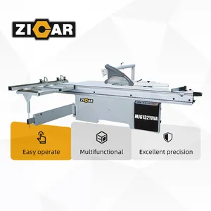 ZICAR-panel de corte automático cnc de alta precisión, sierra de mesa deslizante para máquina de carpintería, MJ6132YIIIA, venta industrial