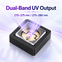 Source de lumière premium 600mW, lumière LED UVC 280nm, diode germicide UVC 270nm 275nm 280nm, boîtier en céramique, stérilisateur pour la transformation alimentaire