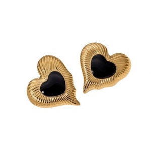 ต่างหูแบบติดหูรูปหัวใจผีเสื้อเคลือบทองคำขาว 14K คุณภาพสูง ทำจากสแตนเลสสตีล ดีไซน์ทันสมัย เหมาะสำหรับงานปาร์ตี้ ผลิตตามสั่ง - Product Image 5