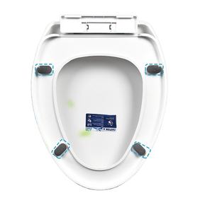 ボファン カスタマイズ可能 簡単設置 モダン ユニバーサル 長方形 U字型 スローキャット 滑り止め PP製 便座カバー ベビー用おまる - Product Image 2