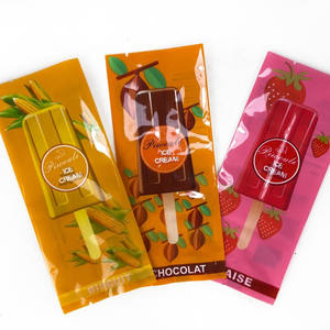 Eis am Stiel Taschen Eis beutel 100er <span class=keywords><strong>Pack</strong></span>-Klare <span class=keywords><strong>Ice</strong></span> Pop Taschen mit silbernem Boden und coolen Wörtern - Product Image 1