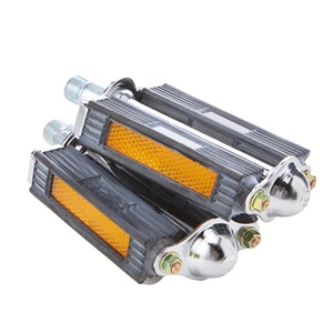 Pédales de vélo BMX de route 26 pouces 28 pouces, rétro, classiques, plates, ultralégères, en alliage d'aluminium avec réflecteurs - Product Image 2