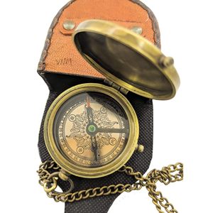 Brújula Náutica Vintage de Latón ALFA NAUTICAL, Grabada con la Frase 'I Love You', Regalo para el Hogar, para Ir a Dónde Queramos, para Acampar, Aventura, Portátil - Product Image 2