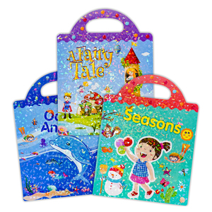 สมุดสติกเกอร์แบบใช้ซ้ำได้สำหรับเด็ก, สมุดสติกเกอร์กันน้ำสำหรับการเดินทาง, สมุดสติกเกอร์กิจกรรมการเรียนรู้สำหรับเด็กก่อนวัยเรียนสำหรับเป็นของขวัญวันเกิด - Product Image 4