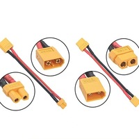 Câble de connexion personnalisable JYD XT60 vers XT30 XT60-M vers XT30-F, faisceau de câblage, connecteur, terminal, cordon d'alimentation