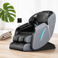 Kursi Pijat Rumah Multifungsi Portabel 3D Zero Gravity Mewah dengan Pijat Kaki, Bluetooth, Kompres Hangat & Pijat Tubuh