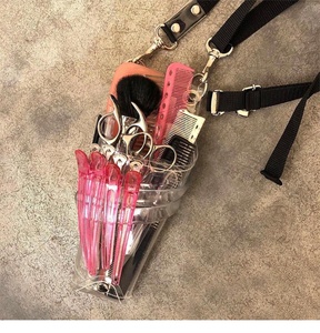 Diktik Tok — sac ciseaux transparents chauds, sac pour soins d'animaux, sac Portable à ciseaux à découper pour barbier - Product Image 5