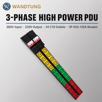 PDU haute puissance 12 voies IEC C13 C19, unité de distribution d'alimentation universelle 6, 8, 10 voies, montage sur rack de serveur