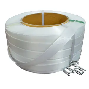 High Quality Strapping Cord Tape 13mm Composite Corded Strap Fasten Hotmelt Bonded Polyester Corded Strap