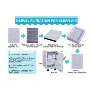 Tomo — système d'extraction Durable, de haute qualité, éventails de tubes, planche en verre trempé 12mm, Double planche MDF, Table de manucure de luxe - Product Image 3