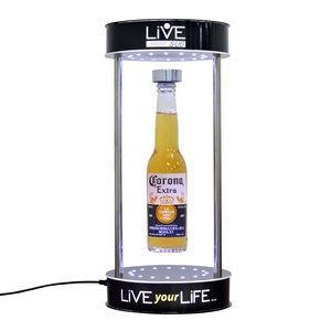 Giá Đứng Trưng Bày Chai Rượu Vang Xoay Và Nổi Bằng Nam Châm Đèn LED - Product Image 1