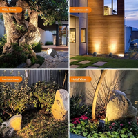 Projecteur LED étanche IP67 en aluminium pour éclairage d'arbres, angle de faisceau 30°, garantie 2 ans pour aménagement extérieur, cour et jardin