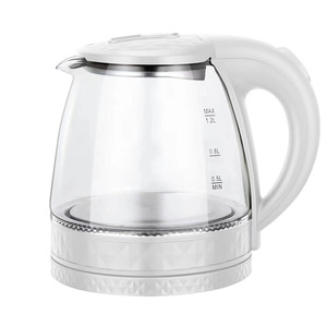 กาต้มน้ำไฟฟ้าแก้ว 1.2 ลิตร ปิดอัตโนมัติ ป้องกันการต้มจนแห้ง ใช้ในบ้าน - Product Image 1