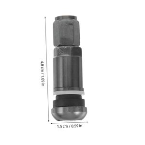Válvula de Aluminio 525 de Fondo Plano, de Acero Inoxidable, para Reparación y Reemplazo de Neumáticos, Tipo American Mouth - Product Image 3