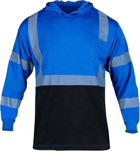 <span class=keywords><strong>Camiseta</strong></span> <span class=keywords><strong>de</strong></span> Seguridad con Capucha <span class=keywords><strong>de</strong></span> Manga Larga <span class=keywords><strong>de</strong></span> <span class=keywords><strong>Alta</strong></span> <span class=keywords><strong>Visibilidad</strong></span> Clase 3 para Hombre, Logotipo UPF 50, Protección Solar, Secado Rápido, Transpirable - Product Image 3
