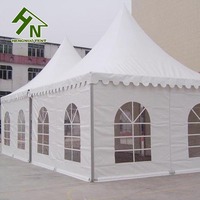 Tente de réception extérieure blanche de haute qualité, double couche, en PVC imperméable, pour mariages, fêtes, expositions, pagode, utilisable en toutes saisons