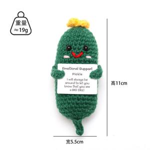 Fil de laine simulé Bouquet de fleurs tricotées artificielles Décoration de la maison Tissé Faux Fleurs Coeur Cactus Noël Pâques - Product Image 5