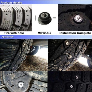 Chiodi per Pneumatici Auto SUV ATV Moto Camion Chiodi Invernali per Pneumatici Borchie per Pneumatici Auto Catene da Neve Borchie per Ghiaccio Borchie in Carburo - Product Image 5