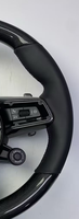 Volant de direction en fibre de carbone brillant de style personnalisé, style Porsche, commandes multifonctions, palettes de changement de vitesse, amélioration de l'intérieur