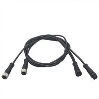 Connecteur Électrique Étanche IP67 pour Câble, Capteur Circulaire 4 Broches, Alimentation, Soudure, Mâle-Femelle, Connecteur M12