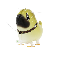 Ballon en aluminium marchant en forme d'animal pour enfants : cochon, girafe, pingouin, poulet, canard, vache - Décoration animée - Vente en gros