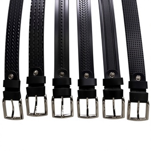 Ready Stock Hot Sale Italian Luxury Vintage Custom Length Genuine Cow Hide Leather Steel Waterproof Fancy Western Solid Square - Product Image 5