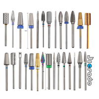Ensemble de forets à ongles professionnel personnalisé carbure de tungstène de couleur naturelle jeu de forets à ongles manucure