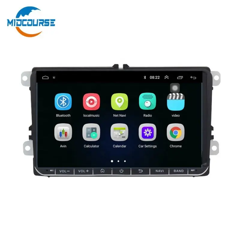 Midcourse XY Auto 9216BF Android 8.1 Car DVD GPS Player untuk Skoda Quadvia A5 2010-2013