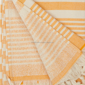 Terry Backed Turkish <b>Towel</b>, Peshtemal Fouta, Wholesale Pestemal Terry Soft OEM Customized 100 Cotton Thick - Product Image 2