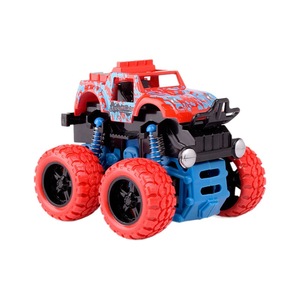 Voiture jouet tout-terrain pour garçons, en plastique avec amortisseur, couleur rouge et bleue, 4 roues, jouet pour enfants - Product Image 5