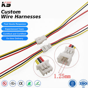 สายเคเบิลไมโครแบบกำหนดเองพร้อมขั้วต่อสายไฟ JST รุ่น XH, SM, PH, GH ขนาด 1.25 มม. แบบ 3 ขา - Product Image 1