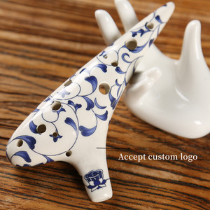 <span class=keywords><strong>Ocarina</strong></span> <span class=keywords><strong>de</strong></span> Porcelana Blanca <span class=keywords><strong>de</strong></span> 12 Orificios en Tono F Soprano, <span class=keywords><strong>Flauta</strong></span> Profesional <span class=keywords><strong>de</strong></span> Cerámica, Gran Venta - Product Image 2