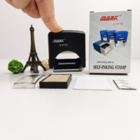 Logo personnalisé de marque, marque noire, bricolage, auto-encre, tampon de graveur Laser de bureau