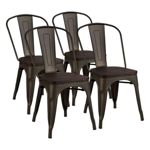 Ghế nhà hàng phong cách công nghiệp, kiểu nông trại, cổ điển, retro, quán cà phê, kim loại, ghế ăn - Product Image 1