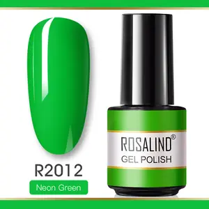 Rosalind profesyonel tırnak malzemeleri oem özel logo 7ml renkli jel vernik tırnak cila toptan uv/led lamba jel lehçe