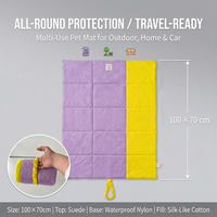 Coussin de voiture moderne pour animaux de compagnie, lit pour chien anti-salissure, imperméable, pour siège arrière, tapis de voyage universel quatre saisons pour extérieur