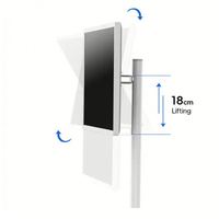 Écran tactile vertical portable de 24 pouces, écran intelligent avec rétroéclairage LED, luminosité de 300 cd/m2, affichage extérieur, téléviseur tactile complet