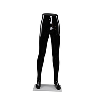 Maniquí de exhibición para ropa, modelo de escaparate, maniquí de parte inferior del cuerpo masculino para ropa interior, blanco brillante, negro brillante, maniquí de plástico con soporte, maniquí de pantalones