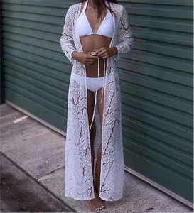 Kadın Tropikal Mayo Tığ Bikini Kapak Up Mayo Yaz Plaj Elbise