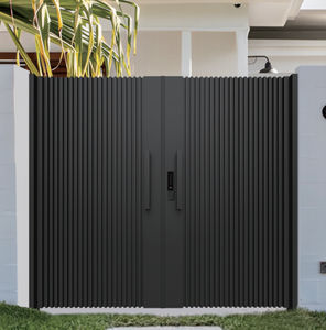 カスタムデザイン特注カラーオプション電動オートメーション幅広いサイズパウダーコーティング技術アルミニウム安全ドア - Product Image 6