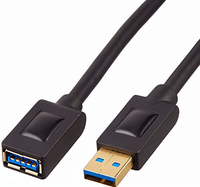 Cable de extensión USB 3.0 macho a hembra para ratón y teclado, longitud 0,5 m