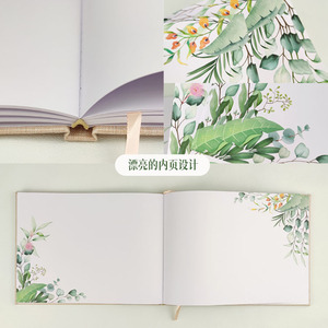 Buku Tamu Pernikahan Modern dengan Sampul Linen Kustom, untuk Resepsi, Pesta Pertunangan, Bridal Shower, Tanda Tangan, Kenang-kenangan, Jurnal - Product Image 4