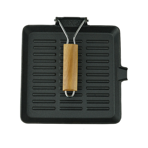 Cast Iron Skillets - <strong>Small</strong> Grill <strong>Pan</strong> Steak <strong>Frying</strong> <strong>Pan</strong> with Folding Handle for Kitchen Traveling Camping Cookware Preseason - Product Image 4
